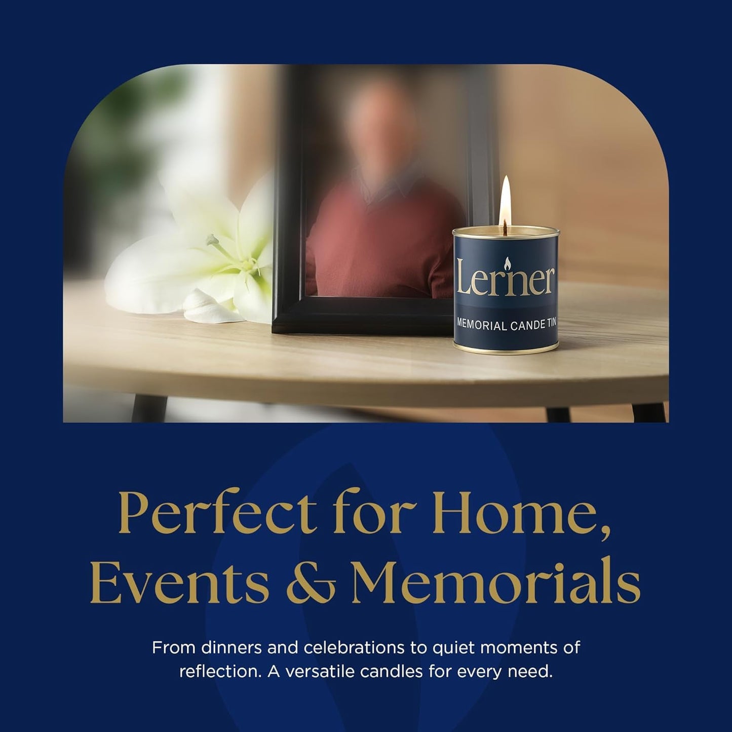 Memorial Candle | Burns for 26 Hours | Memorial Tin Candles for Loss of Loved One | Emergency Candles | Ner Neshama, Yizkor, Yom Kippur | Unscented Jewish Yahrzeit Candle in Tin (24)
