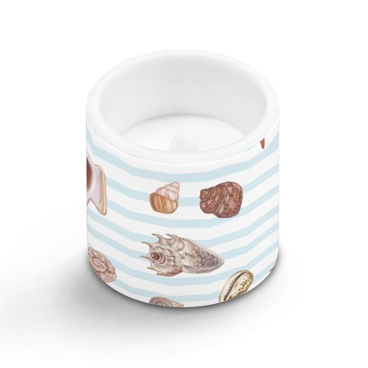 Cozeyat Sea Shell Flameless Candles 4 Pack Battery Operated LED Pillar Candles with Remote Control Timer Waterproof for Indoor Outdoor Beach