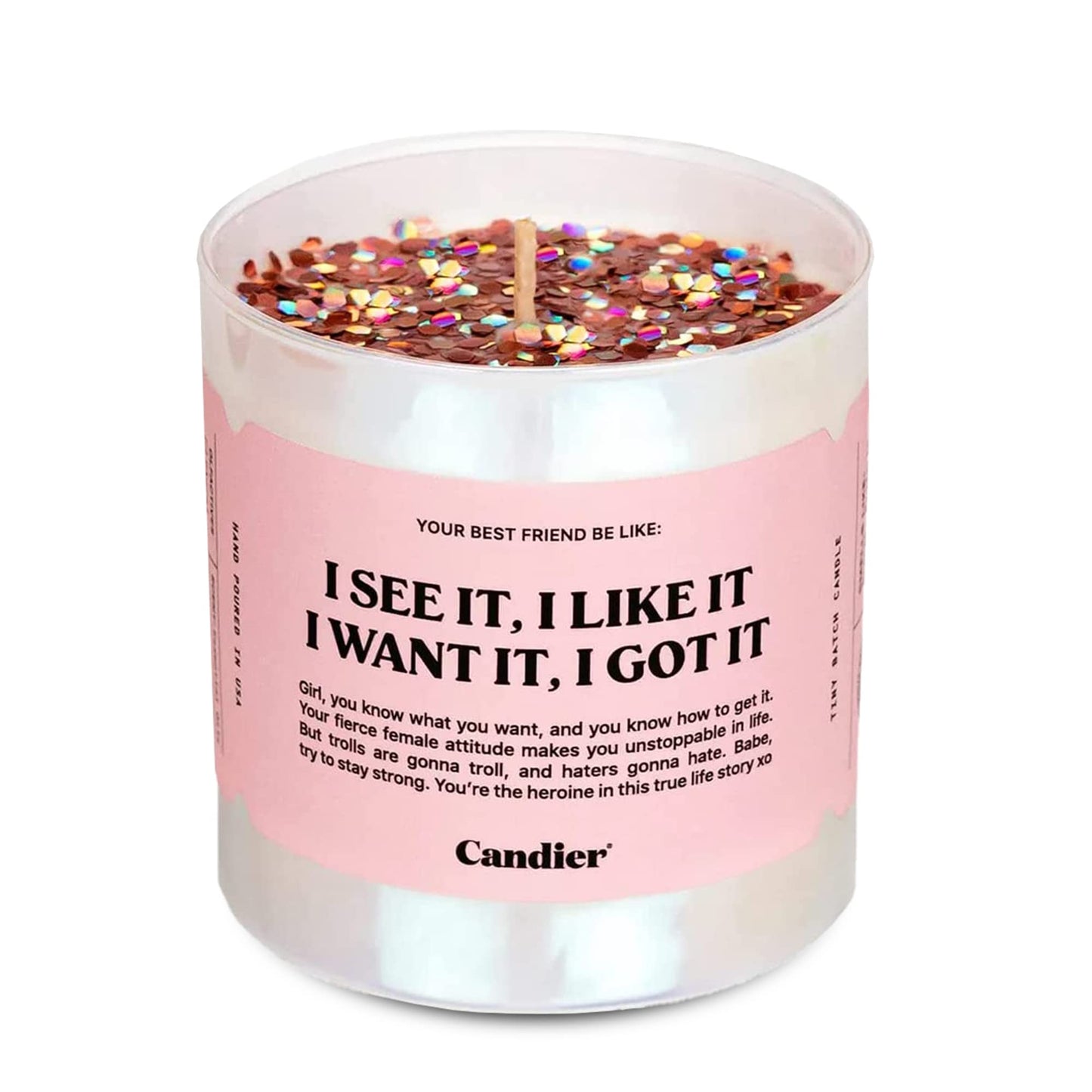 I See It, I Like It Scented Candle, Natural Soy with Orange & Peach Notes, Aromatherapy Candle for Relaxation, Unique Candles Gifts for Women, 60-Hour Burn Time - Candier by Ryan Porter