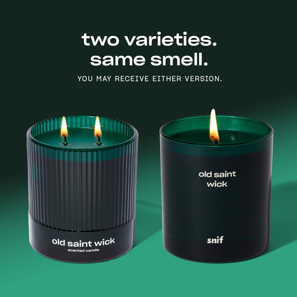 Old Saint Wick Scented Holiday Candle by Snif, Woody, Aromatic, Fir Scent, 50+ Hours, 100% Cotton Fiber Wicks, Soy Wax Blend, Non-Toxic, Vegan, 8.5oz