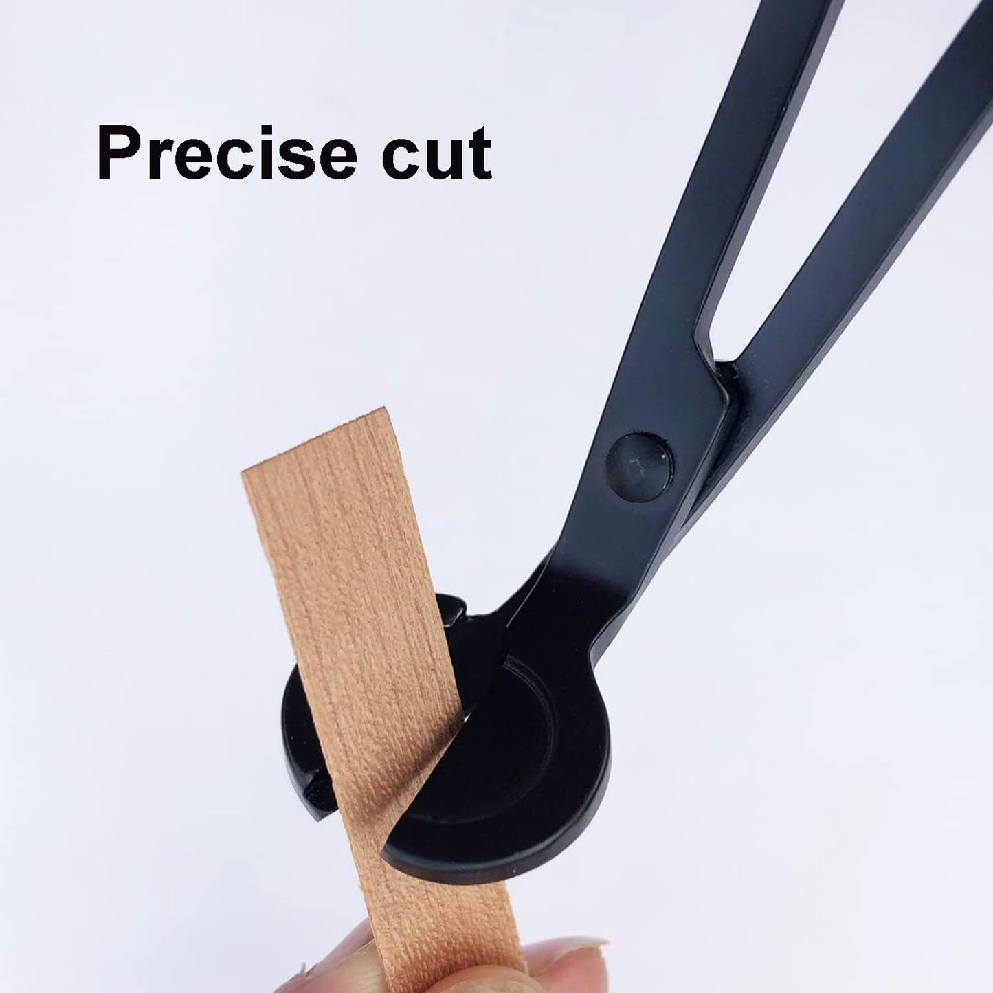 100 PCS Wooden Candle Wicks & Wick Trimmer Wood Candle Wicks 5.1 x 0.5 x 0.04 Inch Smokeless Wood Wicks for Candles with Candle Wick Trimmer and Iron Stand for DIY Candle Making（1mm）