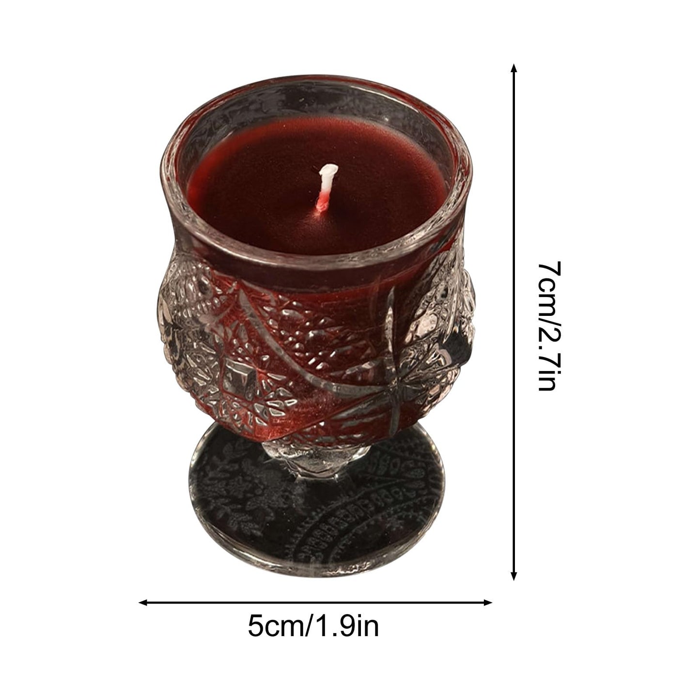 Low Temperature Candles Wine Cup Shaped in The Dark Scented Candles Low Heat Romantic Wax Play Candles Body Safe Low Temp Drip Candles Massage Soy Candles (E)