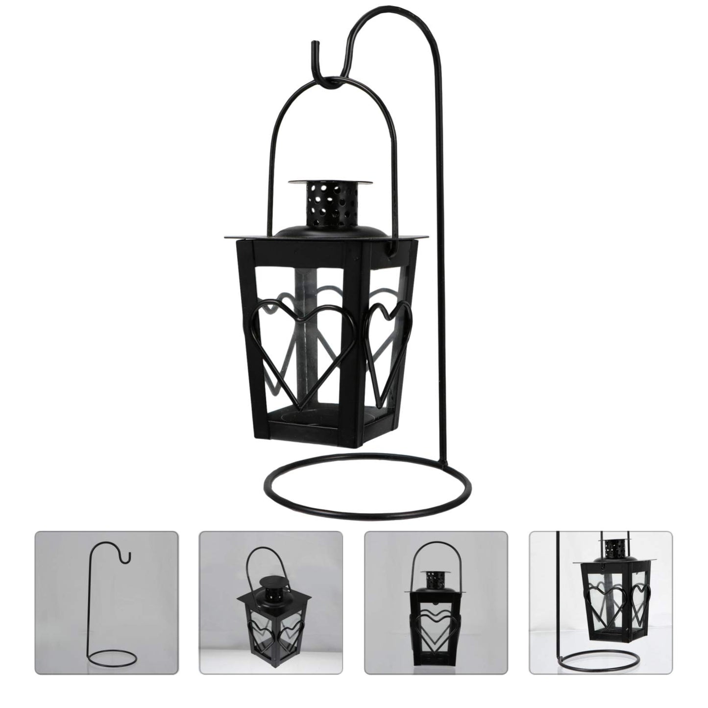 SOLUSTRE 1pc Iron Love Candle Holder Desktop Decor Candle Holders Iron Candle Holder Table Decoration Home Candleholder Decoration Floor Candelabra Glass Romantic Candlestick Lamp