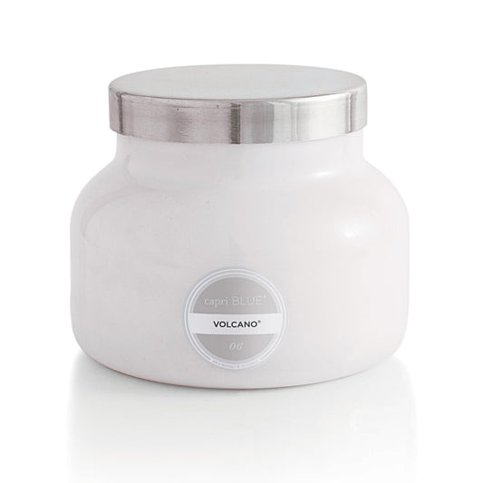 Capri Blue Volcano Scented Candles - Luxury Glass Jar Candles for Home Scented with Tropical Fruit & Sugared Citrus - Soy Wax Blend - Capri Blue Volcano - White Color (19 oz)