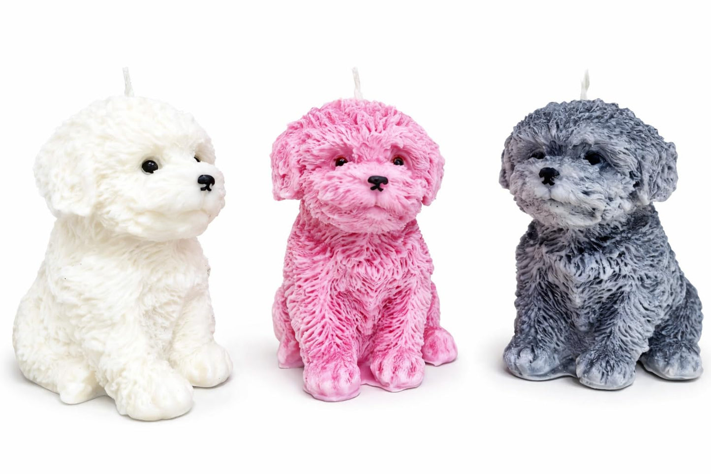 Cute Puppy Soy Candle, Handmade Dog Candle, Decorative Home Fragrance Gift for Dog Lovers