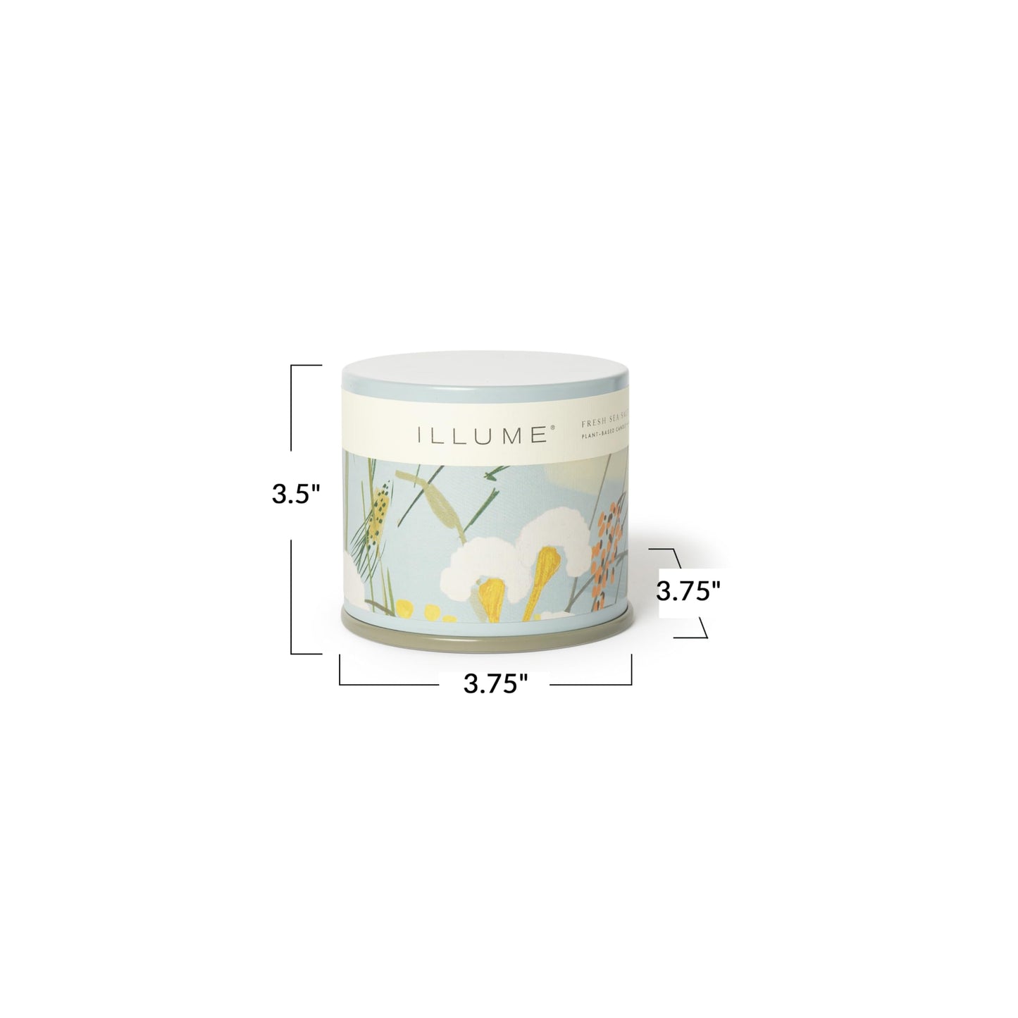 Illume Beautifully Done Essentials Fresh Sea Salt Vanity Tin Scented Candle