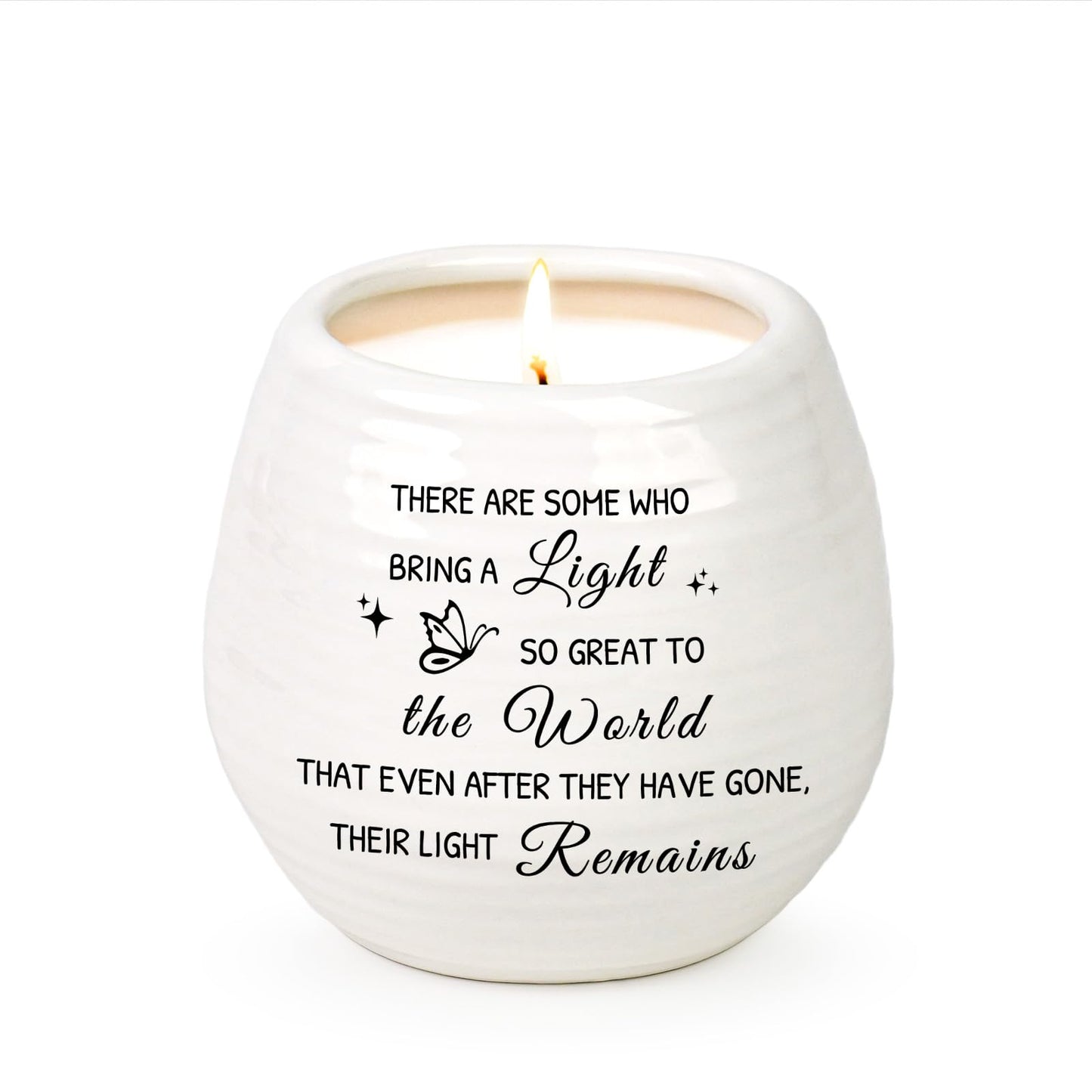 Sympathy Gift for Loss of Loved One,10 Oz Memory Candle for Loss of Loved One, Celebration of Life Decorations Memorial Gifts Bereavement Gift for Loss of Dad Mom,Sympathy Candles in Handmade Jar