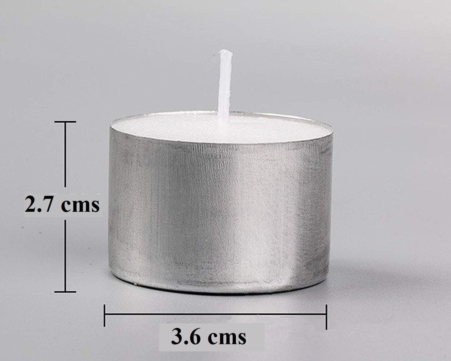 Unscented Tealight Candles, 100% Pure Wax, 9 Hour Burn Time, White, Pack of 100