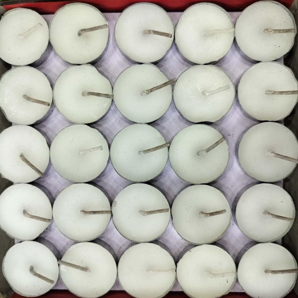 Wax Unscented Tea Light Candles Diwali Decor Festive White Tea Light Candles, (Set of 200, Unscented)