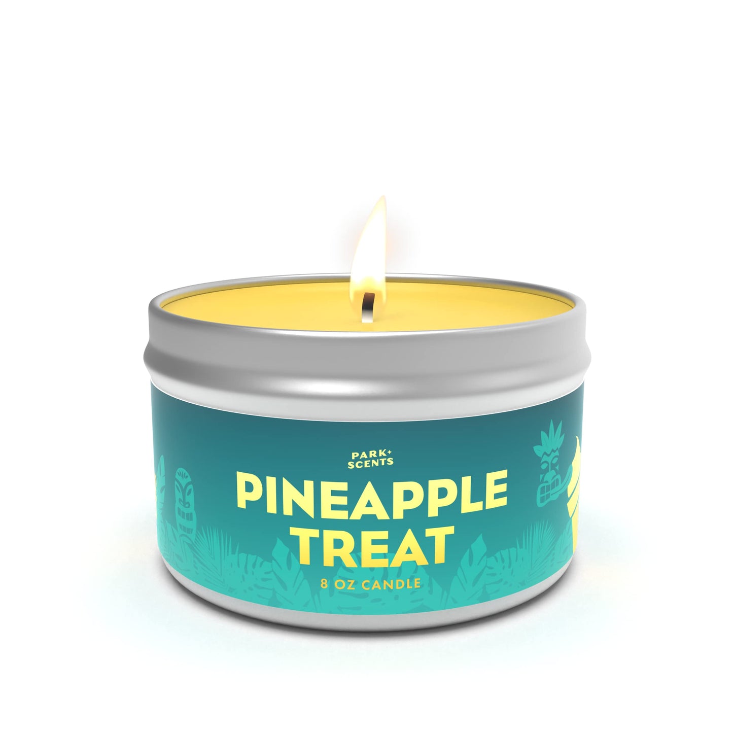 Park Scents Pineapple Treat Candle - Authentic fresh pineapple scent - Iconic Disney treat dole whip - Natural soy blend - Handmade in the USA | 8 oz. Tin