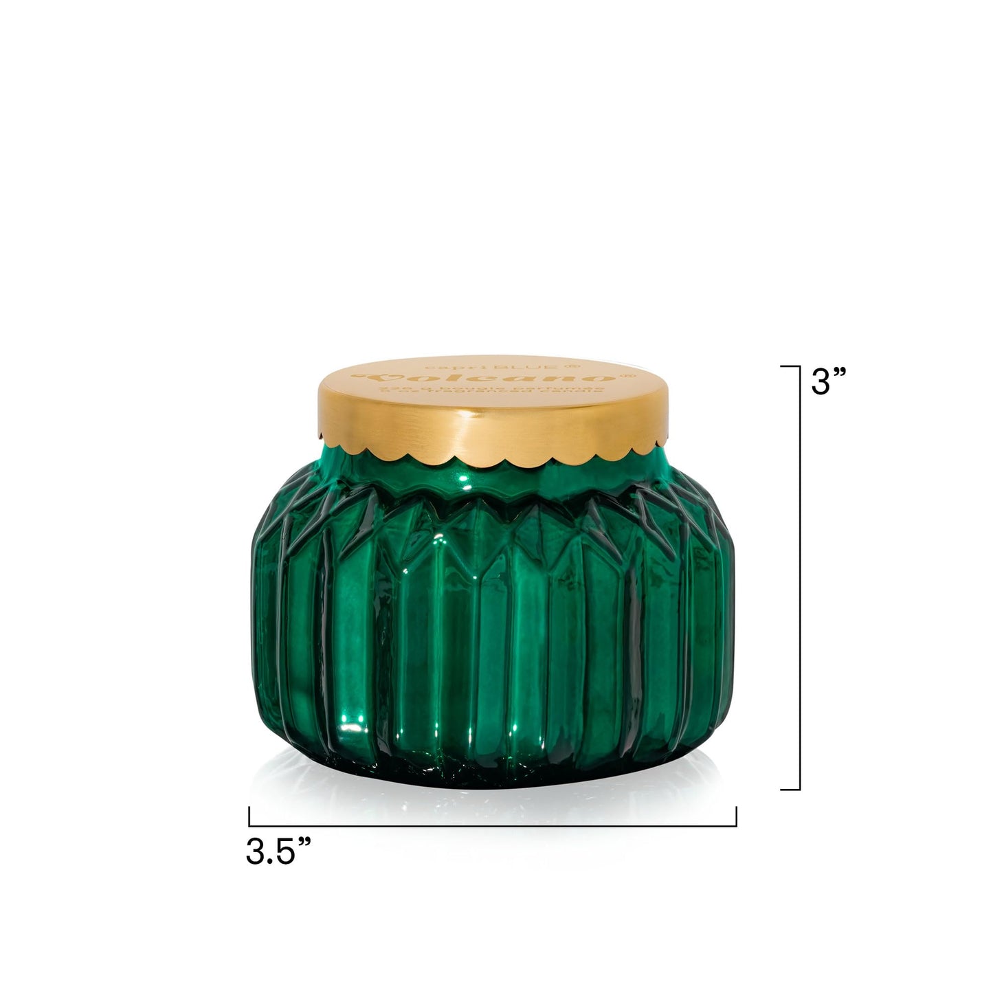 Capri Blue Royal Gem Holiday Candles - Jar Candles - Soy Wax Blend with Glass Candle Holder - Scented Candles for Home - Notes of Tropical Fruits & Sugared Citrus (Volcano, 8 oz)