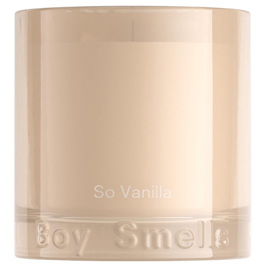 Boy Smells So Vanilla Candle - 8.5 oz - Aromatic Candle for Home with Almond Blossom, Vanilla and Amber - Up to 50-Hour Burn - Cotton Wick