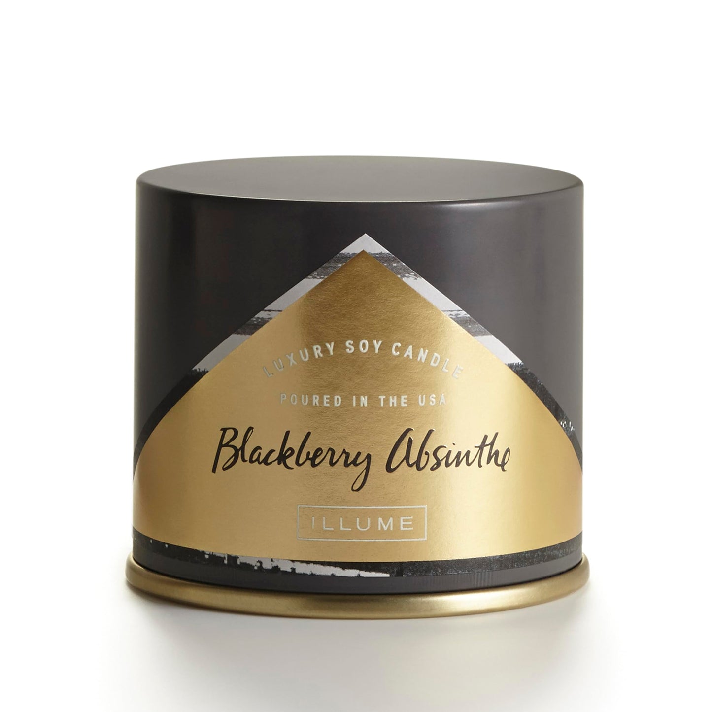 Illume BlackBerry Absinthe Soy Candle, Vanity Tin, Purple, 11.8 oz.