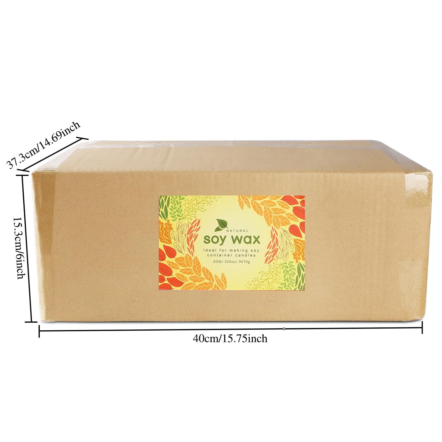 Wfmolcand Natural Soy Wax for Candle Making 20 lb Bag, Soy Wax Flakes,DIY Candle