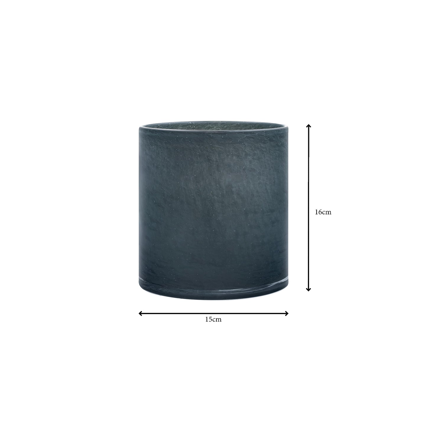 blomus SAGA Glass Hurricane Lamp - Large - Magnet (Charcoal)
