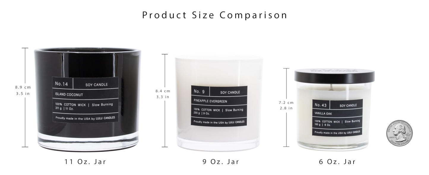 Lulu Candles | Wild Lemongrass | Luxury Scented Soy Jar Candle | Hand Poured in The USA | Highly Scented & Long Lasting (6 Oz.)