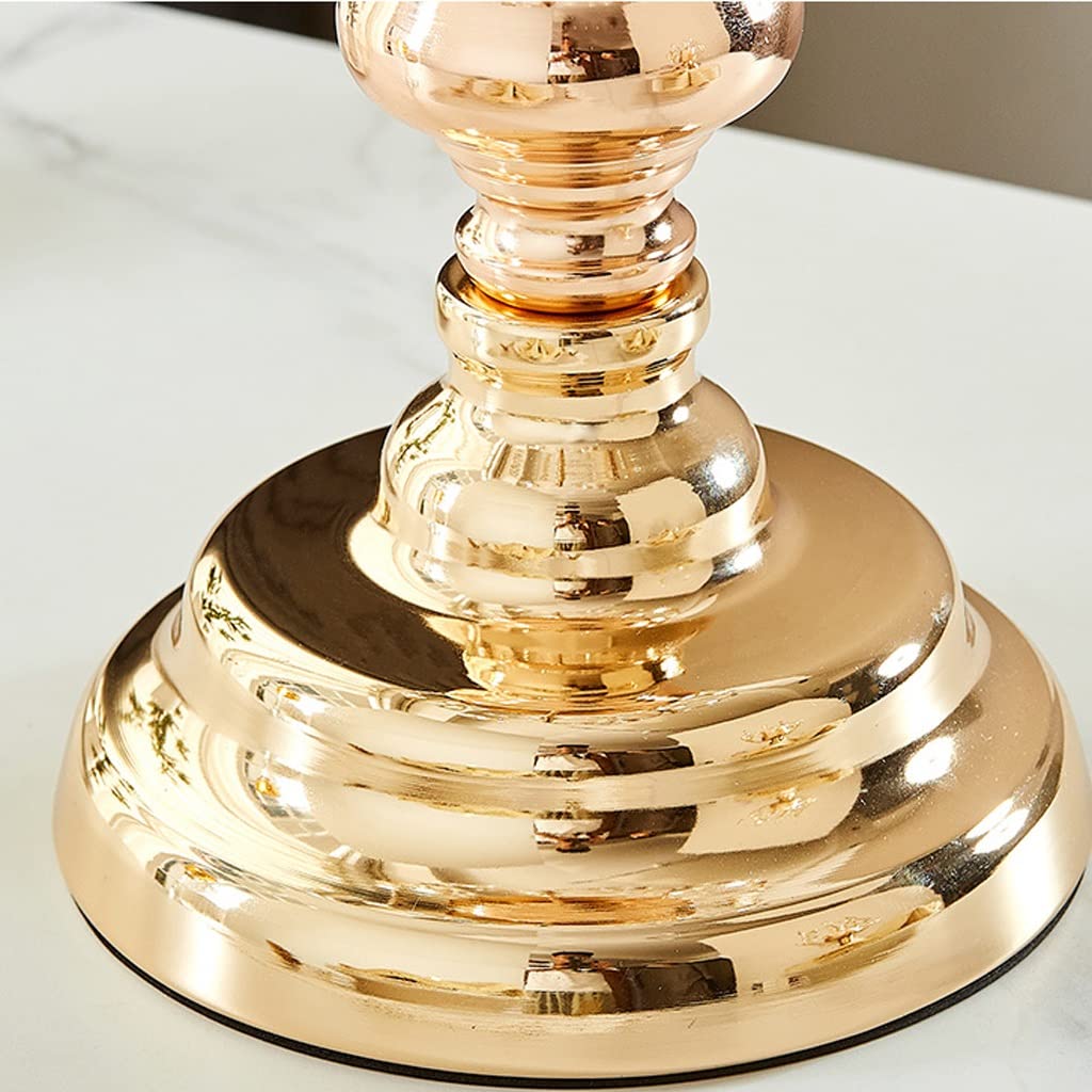 UNNS Candlestick Holder Nordic Crystal Glass Candle Holder Hollow Candle Holder Ornament Suitable for Dinner Living Room Kitchen Dining Room Candle Holders (Size : Small)