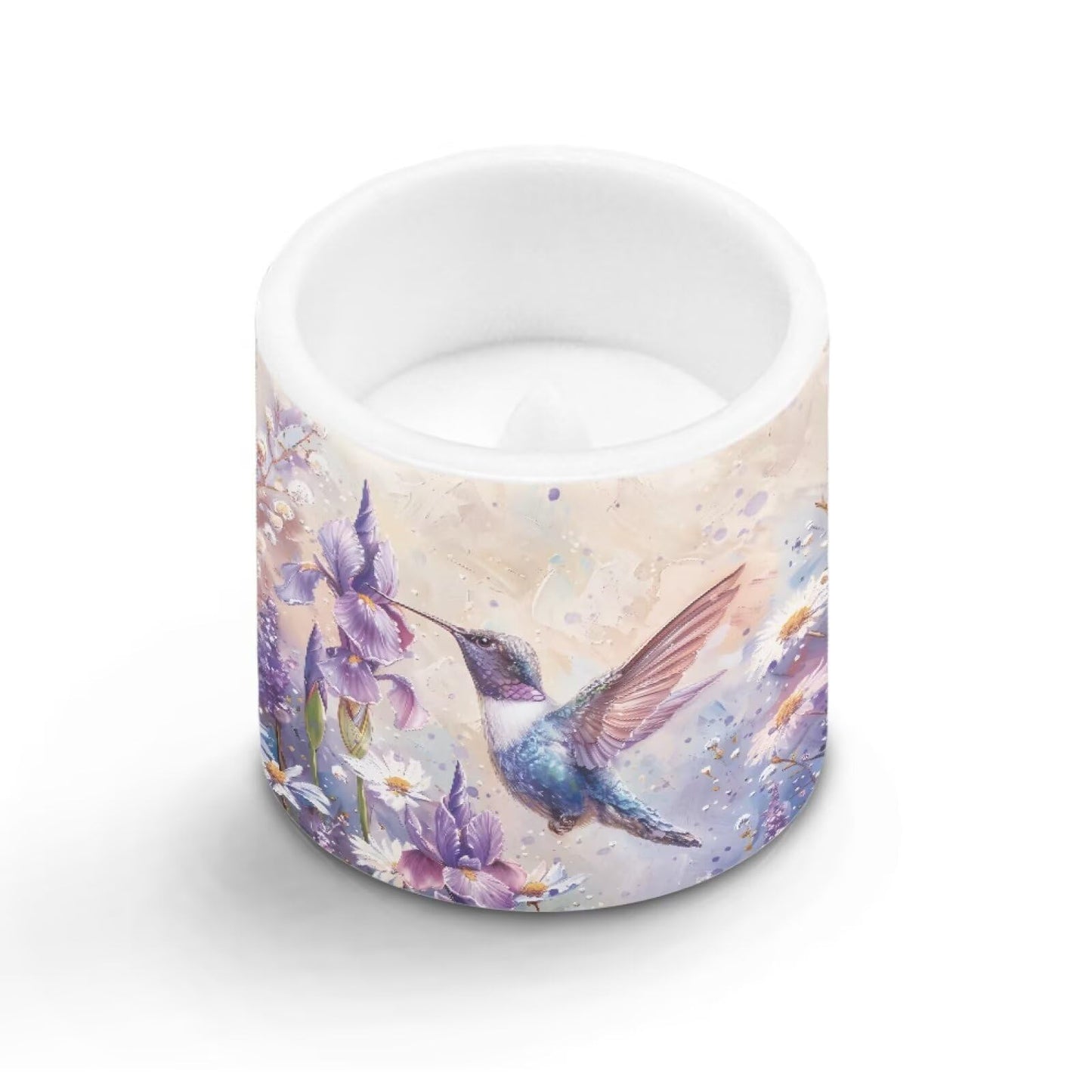 Cozeyat Bird Bloom Flameless Candles 4 Pack Battery Operated LED Pillar Candles with Remote Control Timer Waterproof for Indoor Outdoor Use