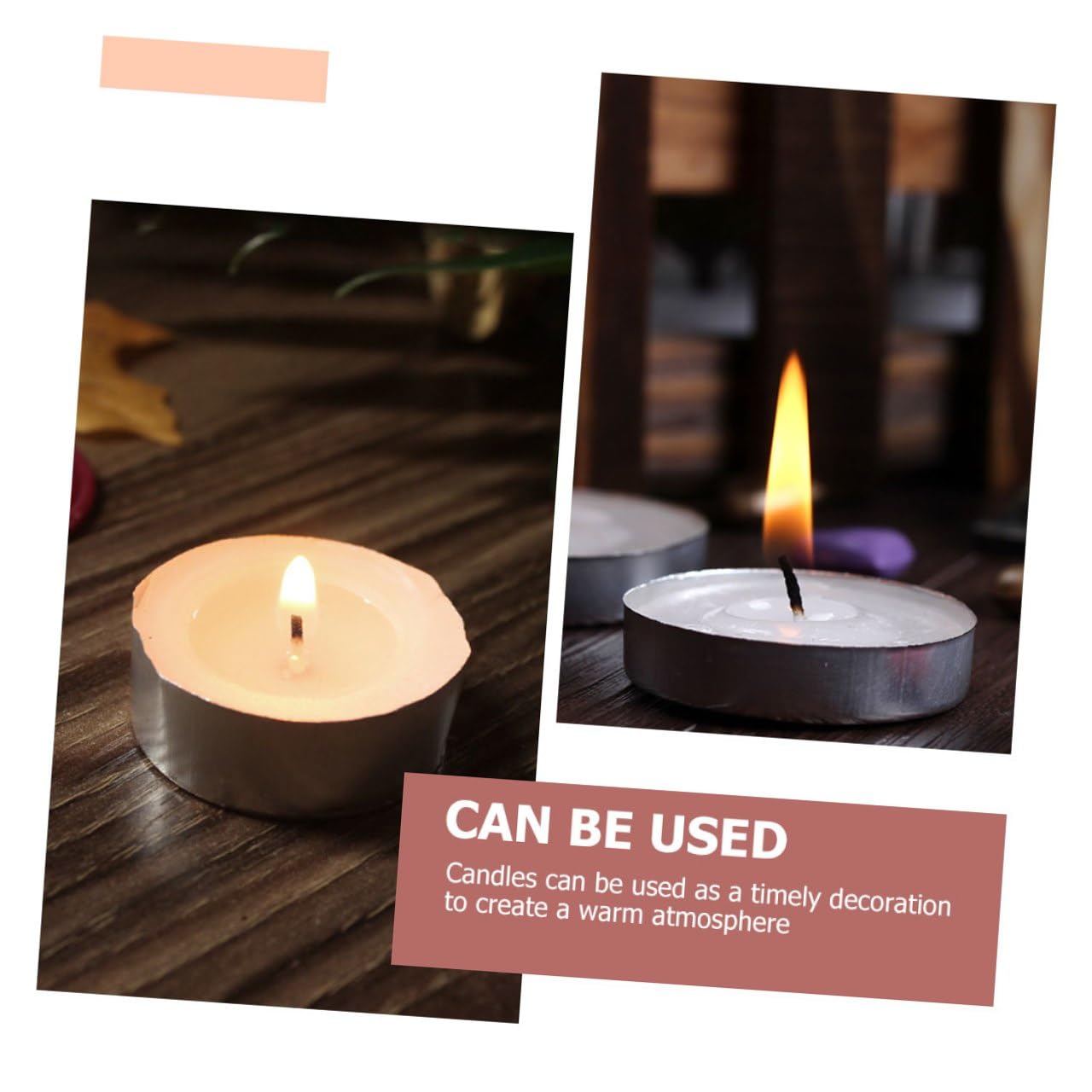 FOMIYES 10pcs White Smokeless Paraffin Tea Light Candles Small Round Tealight Candles for Bedrooms and Families Mini Household for Romantic Weddings and Tea Heating