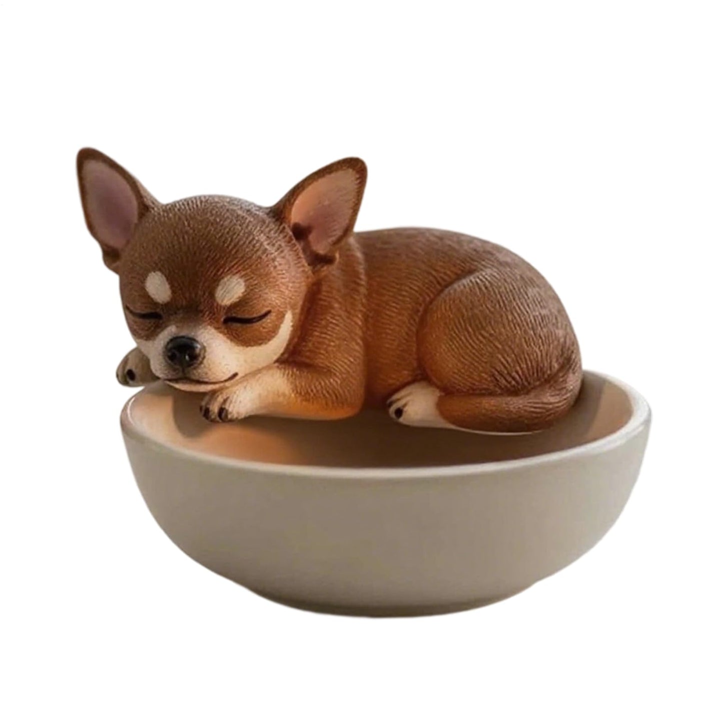Adorable Dog Tealight Candle Holders, Hand-Painted Pup Animals Tea Light Holder Resin Candlestick Ornaments for Home, Table