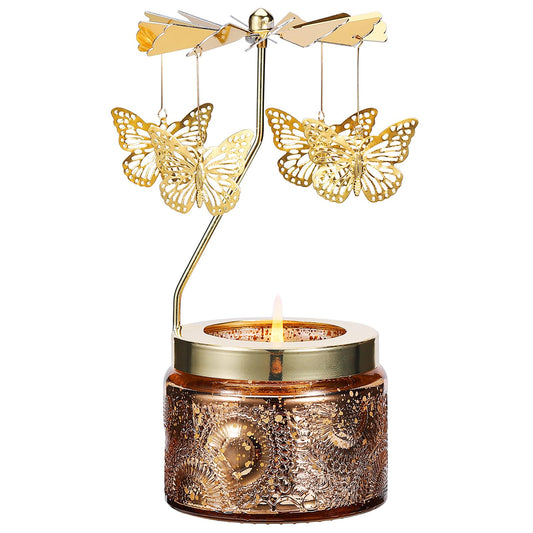 Candle Gifts for Women, Birthday Gifts for Mom Daughter Sister Wife, Unique Butterfly Gift for Friends Women, Rotatable Scented Candles Gift for Christmas Anniversary Mothers Day (Butterfly)
