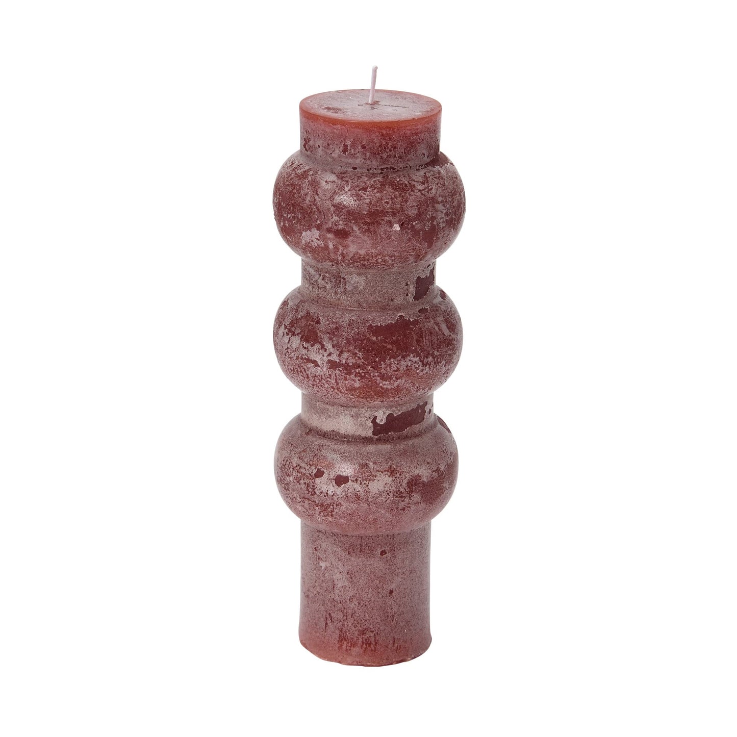 Creative Co-Op Unscented Totem Pillar, Cabernet Candles, 3" L x 3" W x 9" H, Purple