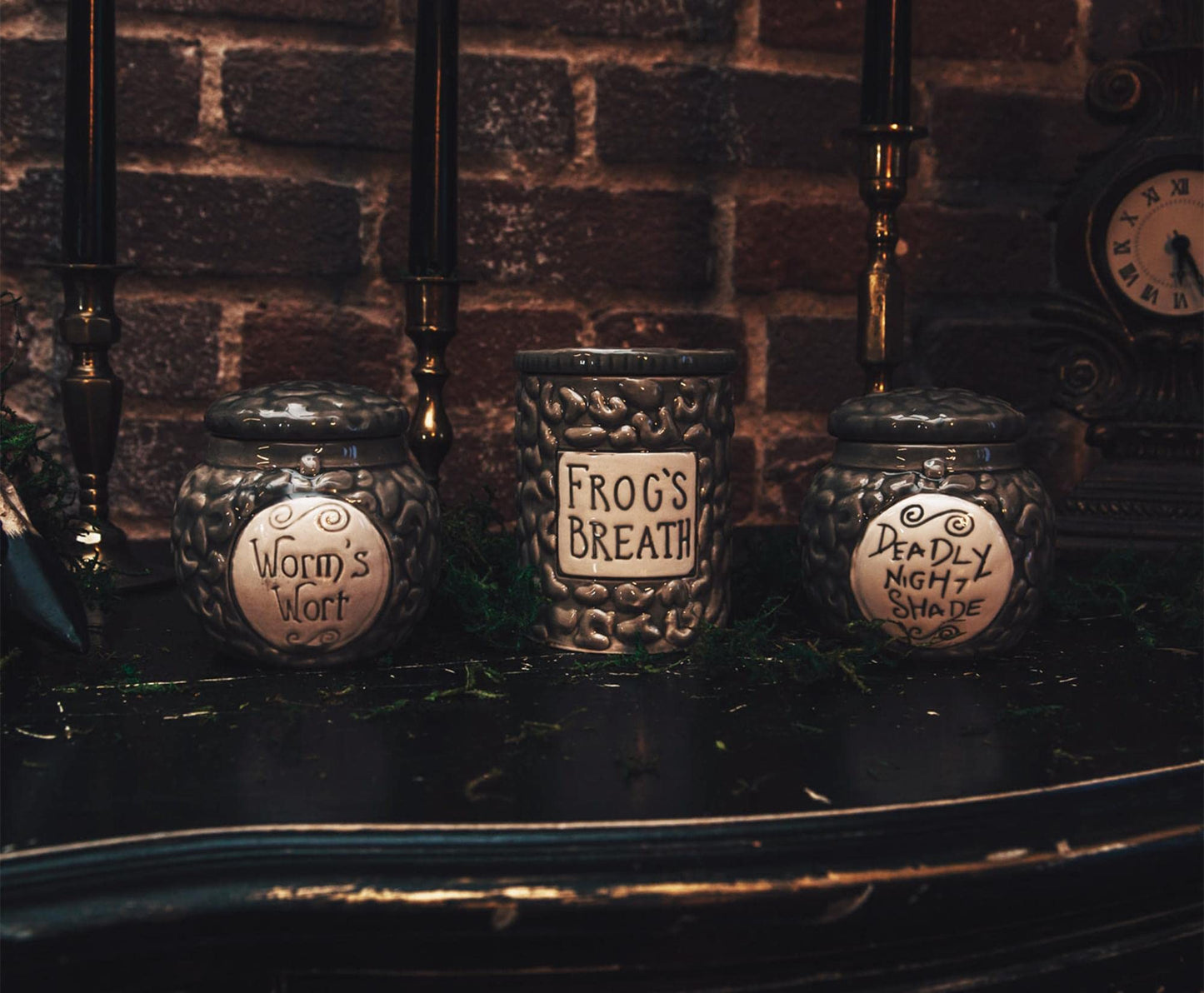 Disney The Nightmare Before Christmas Sally Frog's Breath Jar Ceramic Candle | Floral Muguet Fragrance with 35-Hour Burn Time