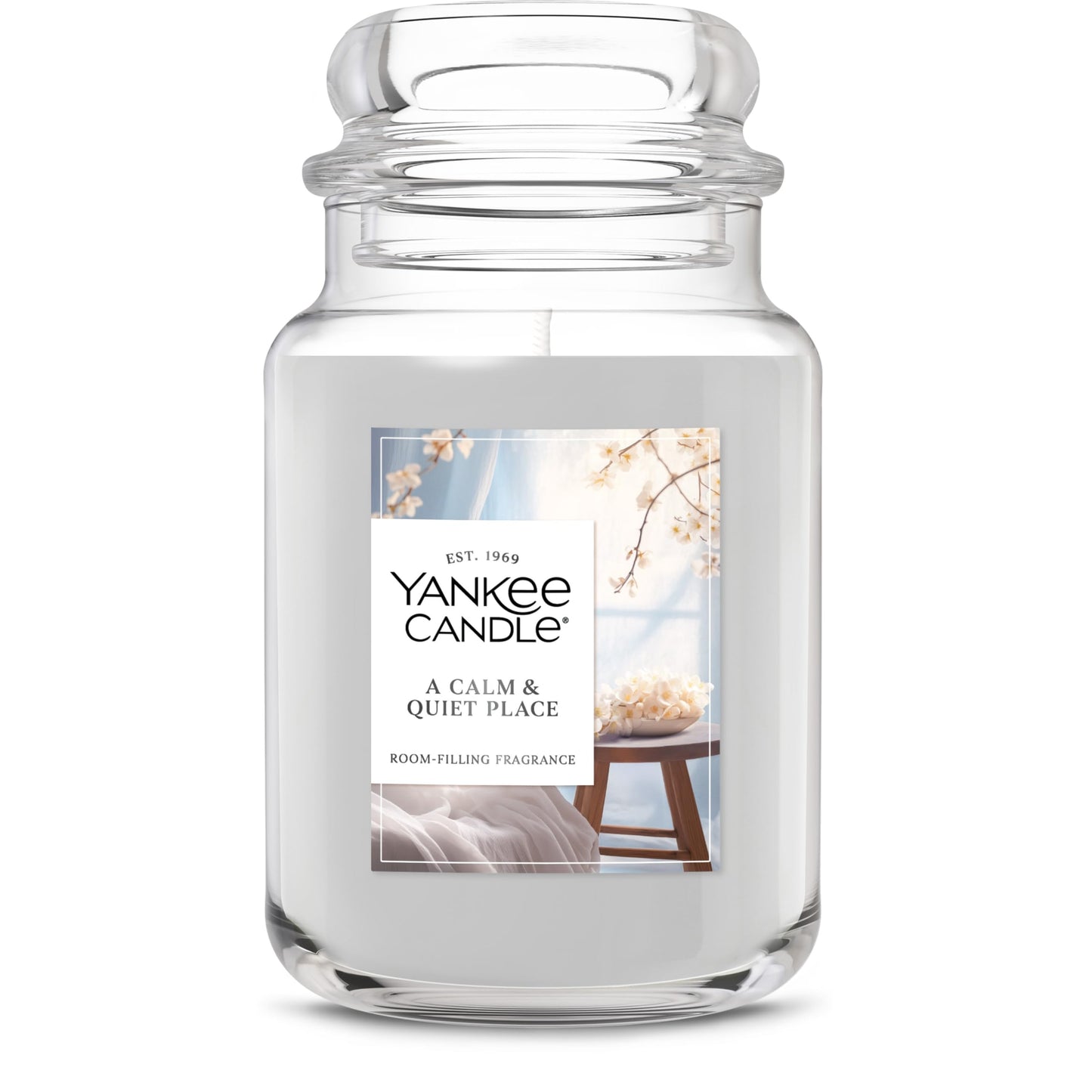 Yankee Candle A Calm Quiet Place, Scented Candle, 22oz Large Jar with up to 150 Hour Burn Time, Giftable