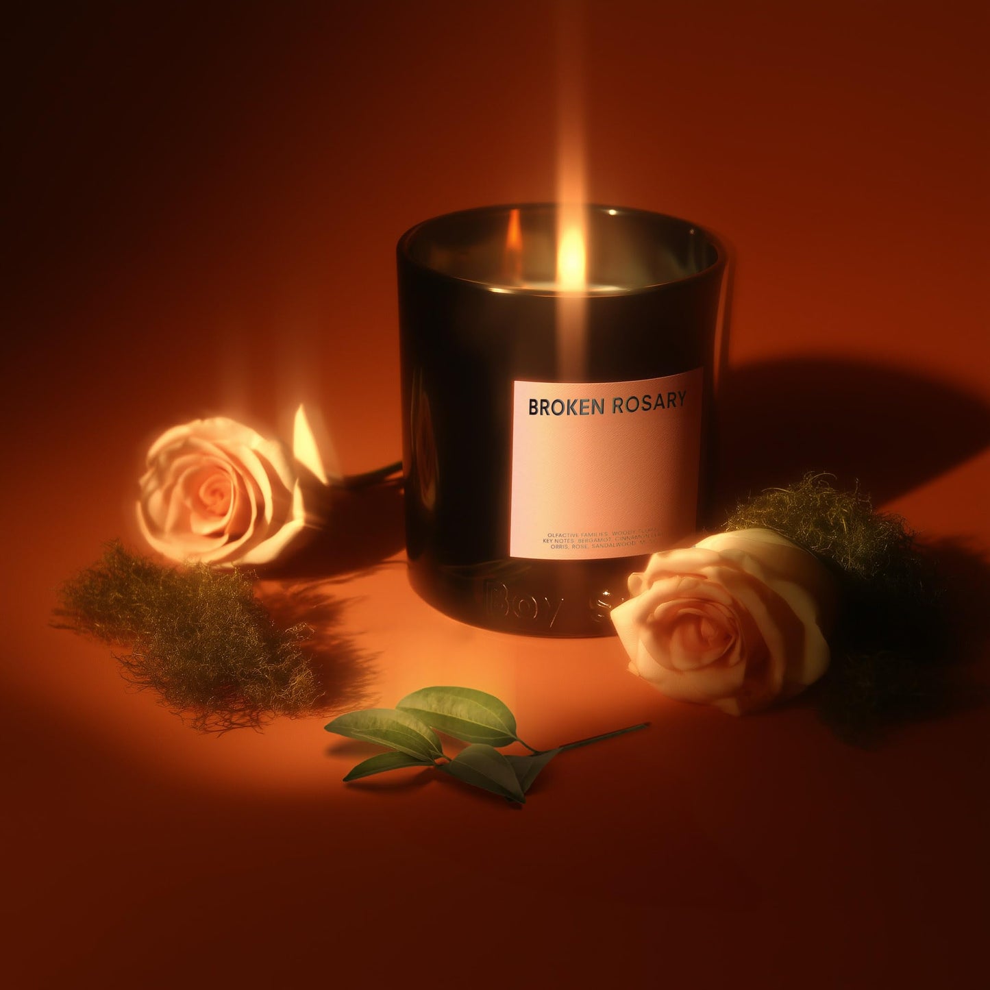 Boy Smells Rosary Jar Candle