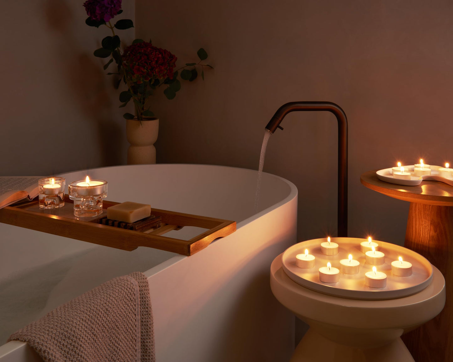 Bolsius Maxi Tea Lights with Golden Cup - Pack of 12-10 Hours Burning Time - Decorative Household Candles - Unscented - with Natural Vegan Wax - Without Palm Oil