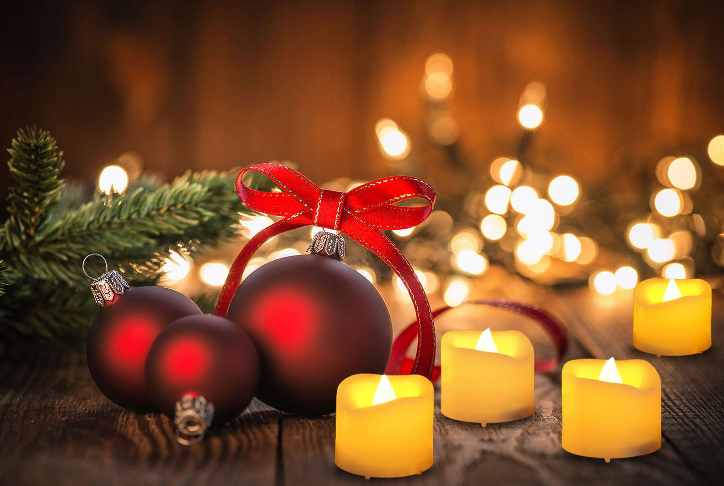 CANDLE IDEA 6 PCS 200 Hrs Remote Control Flameless Tea Lights, Battery Operated Led Flickering Votive Candles, Electric Outdoor Tealight Timer Candle for Thanksgiving Decorations (Batteries Included)