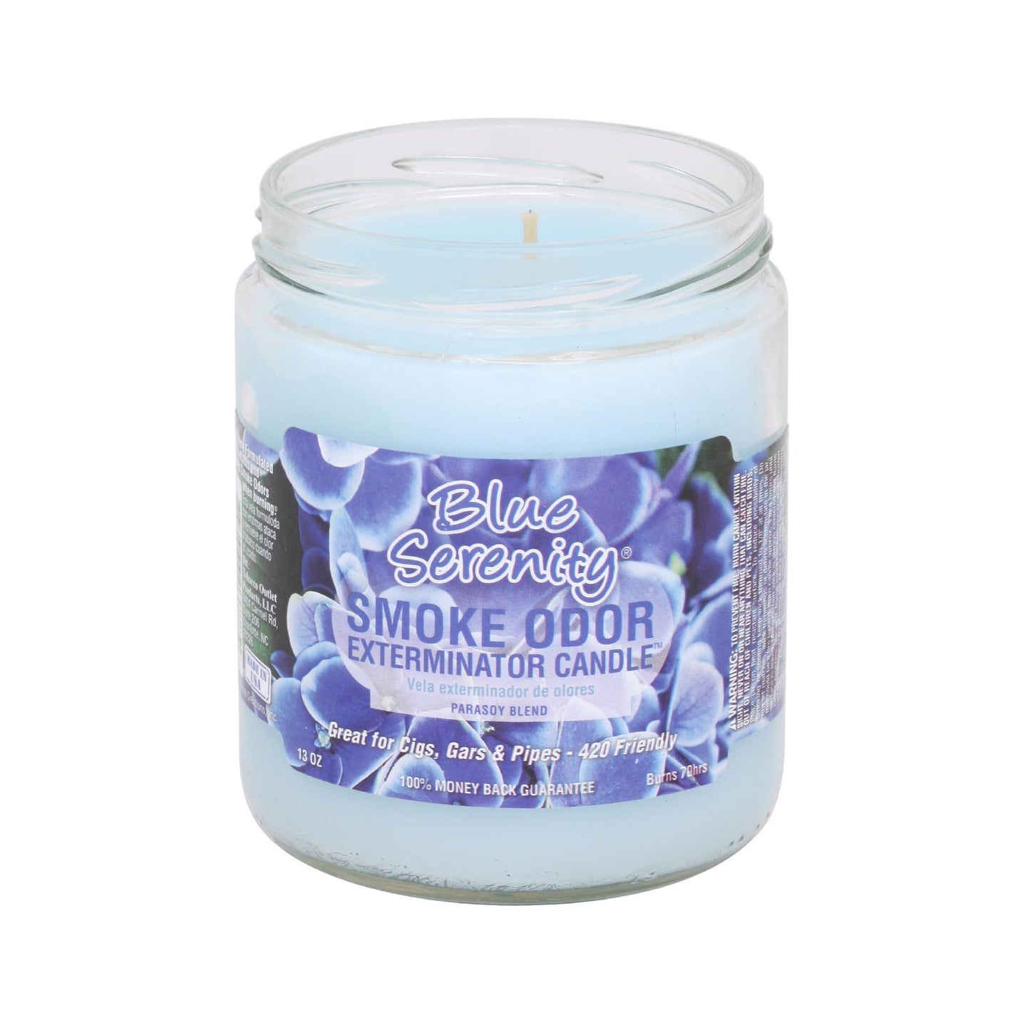 Smoke Odor Exterminator 13oz Jar Candle, Blue Serenity