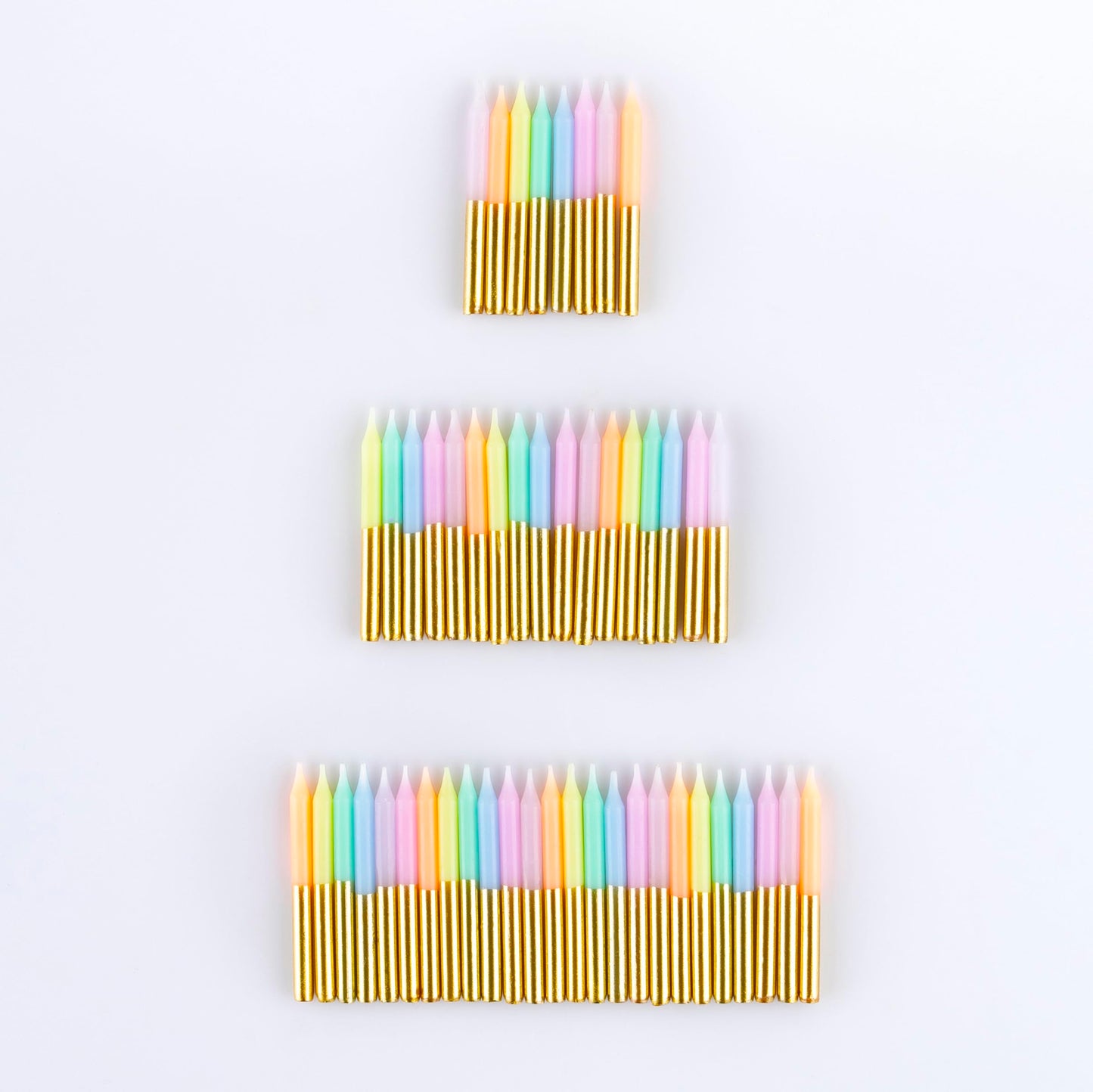 Meri Meri Mini Birthday Candles for Cake (Pack of 50), Unscented Meri Meri Birthday Candles
