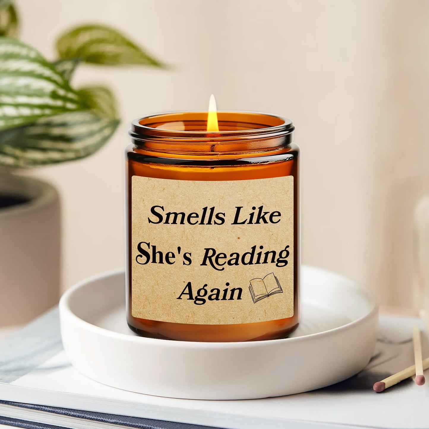 Funny Gifts for Book Lovers, Birthday Gifts Book Candle, Bookish Gift for Readers, Literary Gift, Perfect Present for Reading Lovers Women, Reader, Bookworm Friends