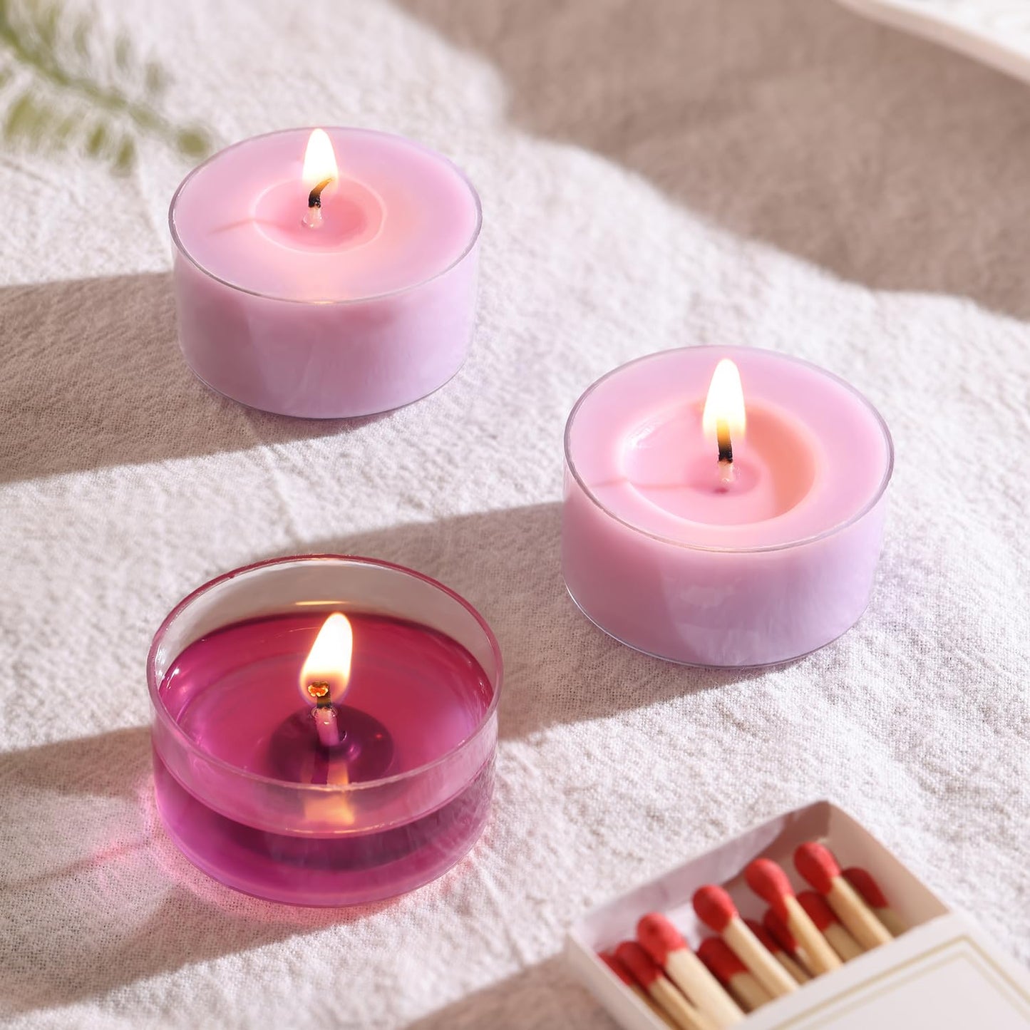 Scented Tea Lights Candles, Lavender Twilight, 16 Pack – Purple Scented Tealight Candles – 100% Palm Wax, 6 Hour Burn Aromatherapy Tea Light Votive Candle for Relaxation, Spa, Yoga, Home Decor