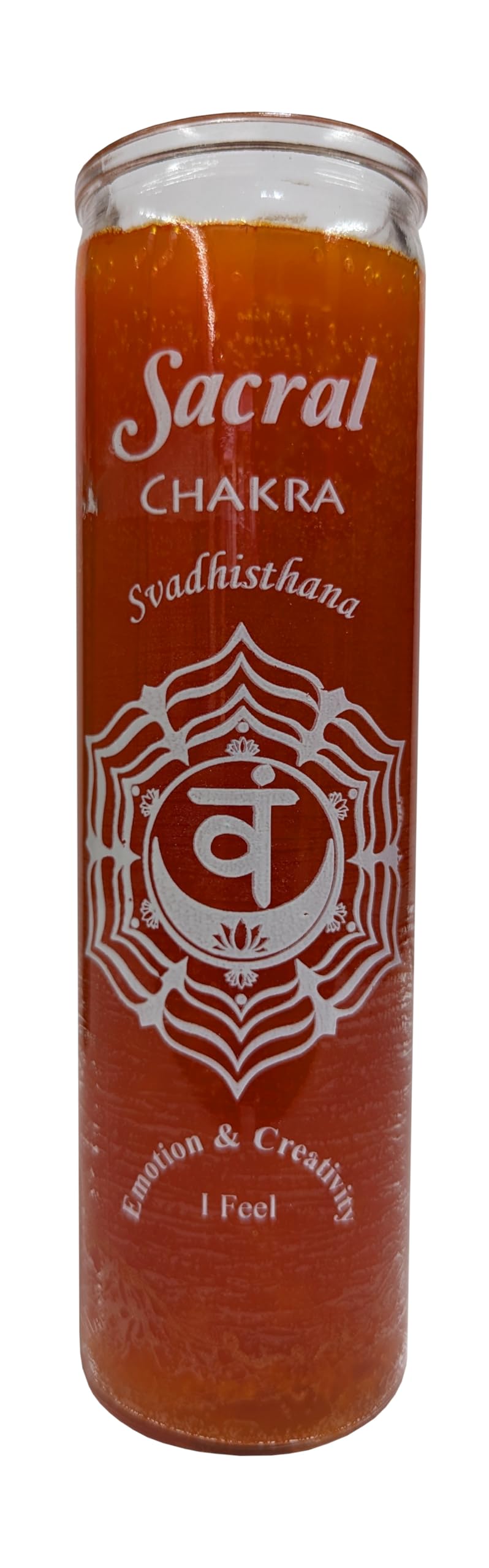 Generic Sacral Chakra 7 Day Orange Candle