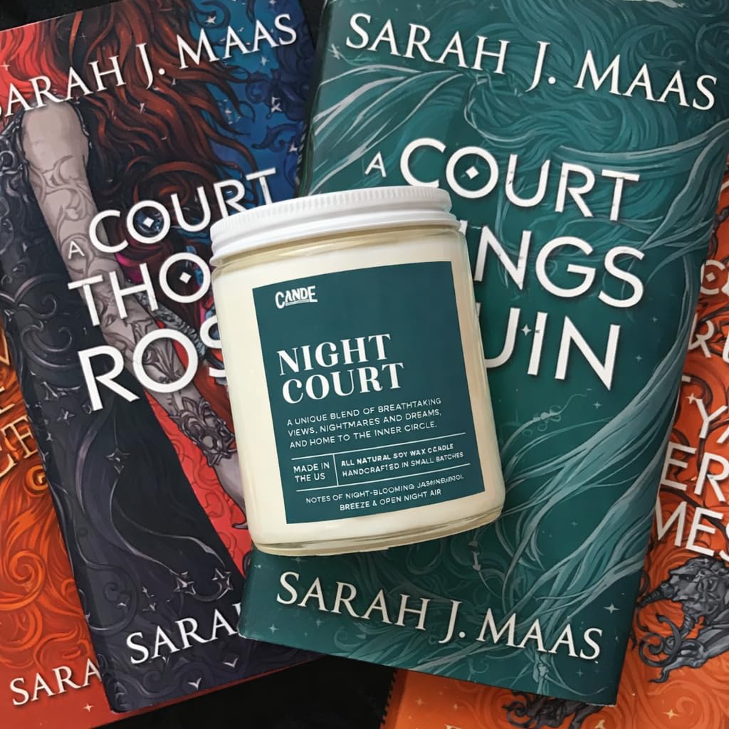 CE Craft Night Court Candle – Jasmine & Cool Breeze – Soy Wax, Hand-Poured, Bookish Fantasy Home Fragrance Gift - Sarah J. Maas, ACOTAR