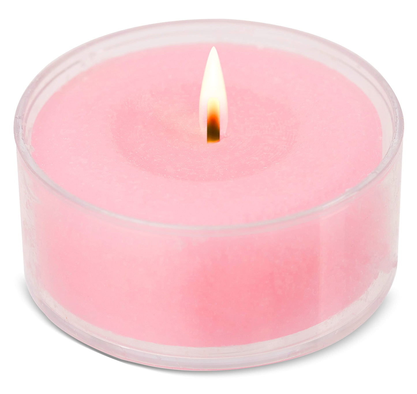 HYOOLA Scented Tealight Candles - Clear Cup - Magnolia Tealight Candles Scented - 6 Hour Burn Time - 15 Pack - European Made