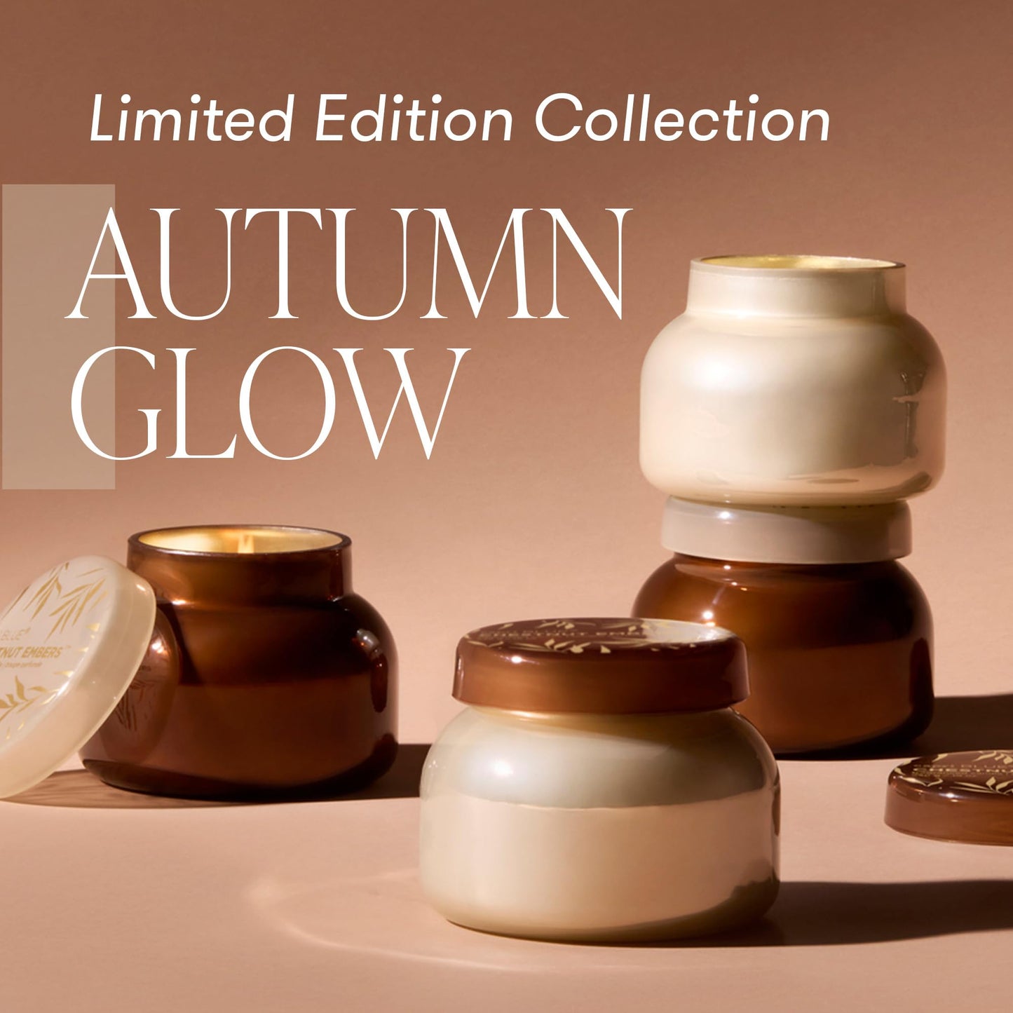 Capri Blue Autumn Glow Fall Candles - Soy Wax Blend Luxury Candles - Home Decor Gifts for Women & Men - Notes of Tropical Fruits & Sugared Citrus (Volcano, 19 oz)