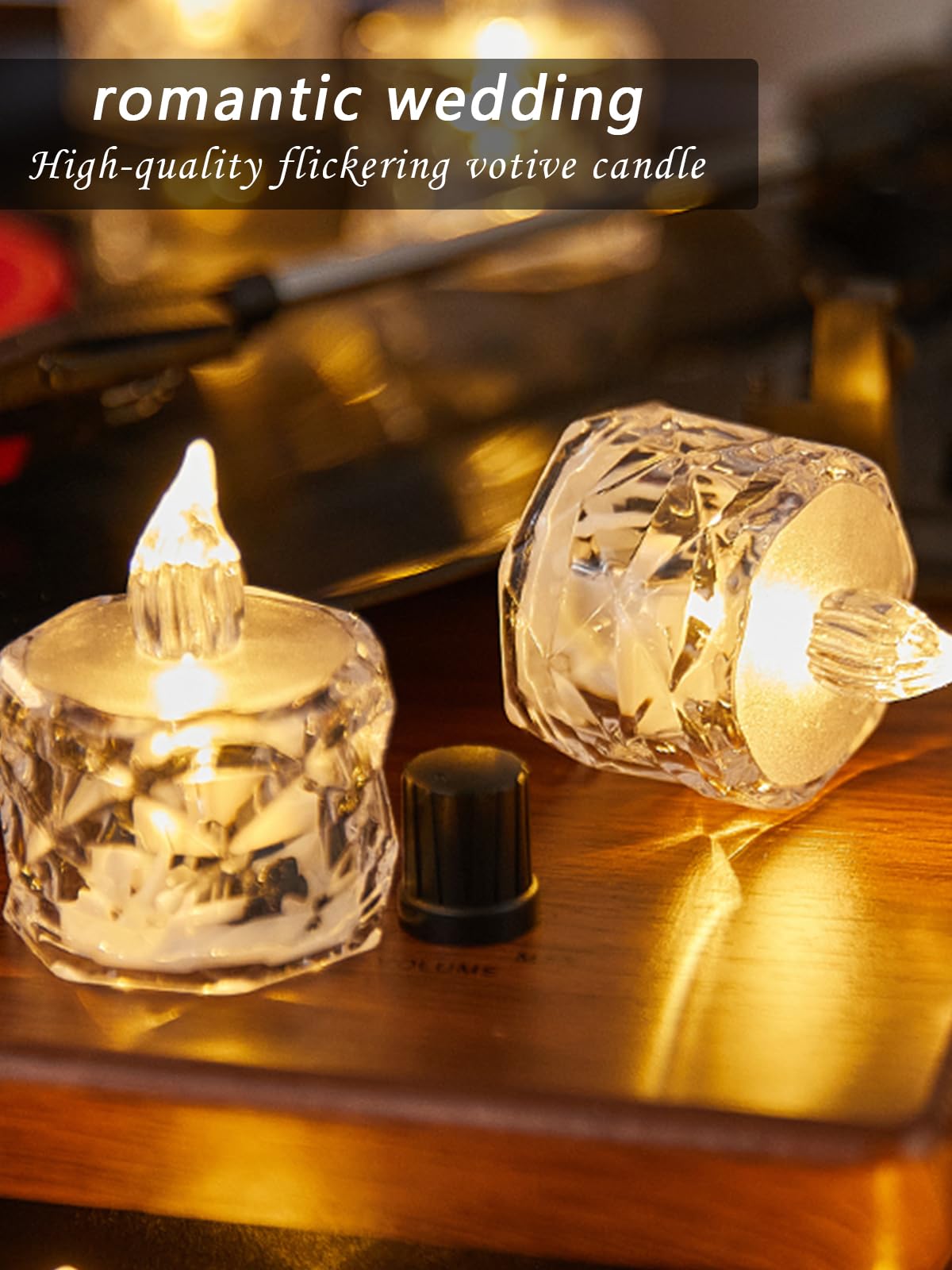 AYMXZT 24PCS Flameless LED Candles - Battery Operated Votive Lights for Wedding Centerpieces, Holiday Tablescapes, Yoga Studios - Safe Tabletop Decor for Dinner Parties & Home Ambiance Lighting