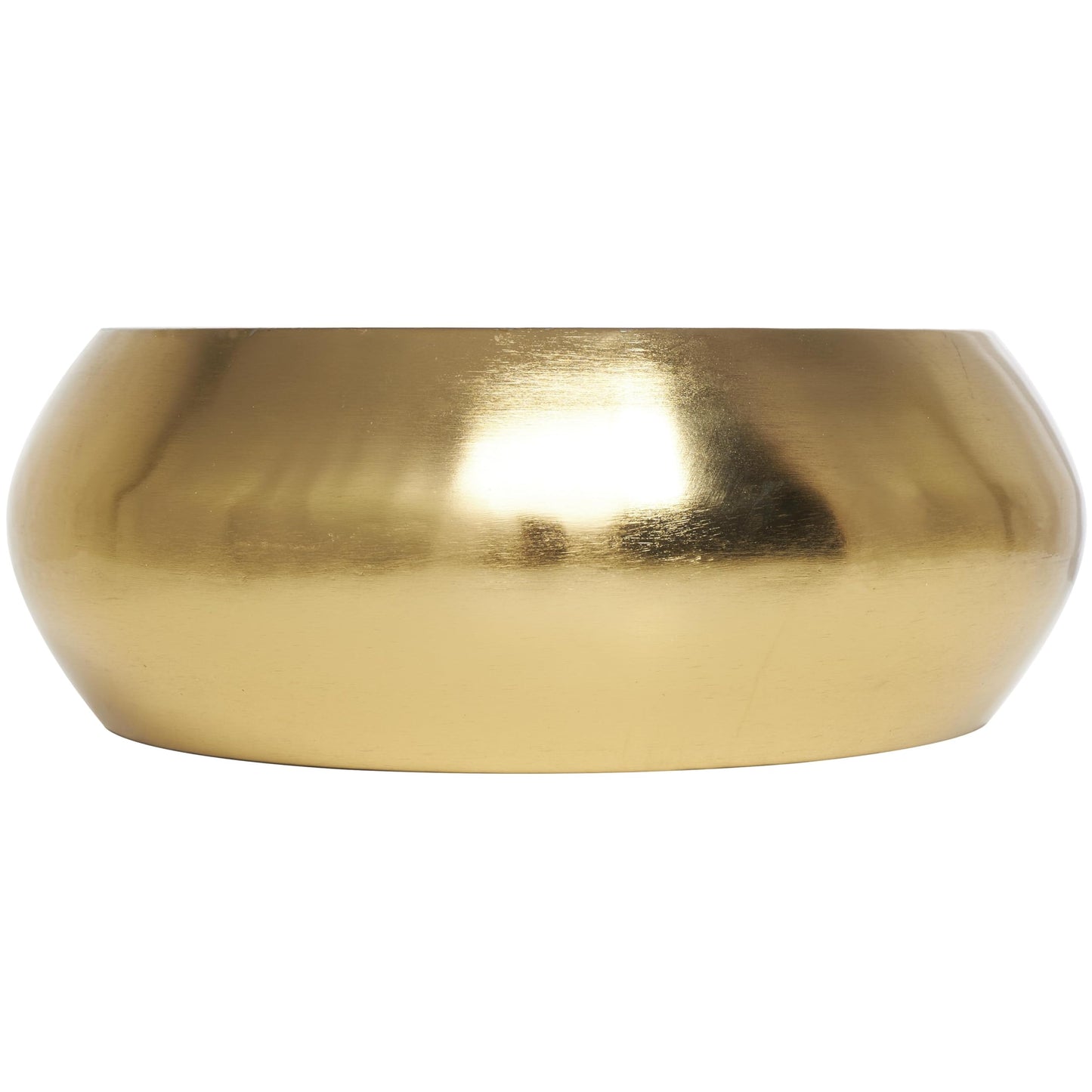 Deco 79 Metal Decorative Candle Jasmine Scented Wide 125 oz 5 Wick Aromatherapy Candle with White Wax, Wax Aromatherapy Candle 11" x 11" x 4", Gold