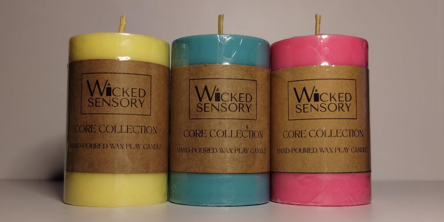 Premium Wax Play Candle - Unscented Body Safe Wax Blend for Sensory Play, Comfortable Heat Sensation - Perfect for Couples & Beginners (Pink)