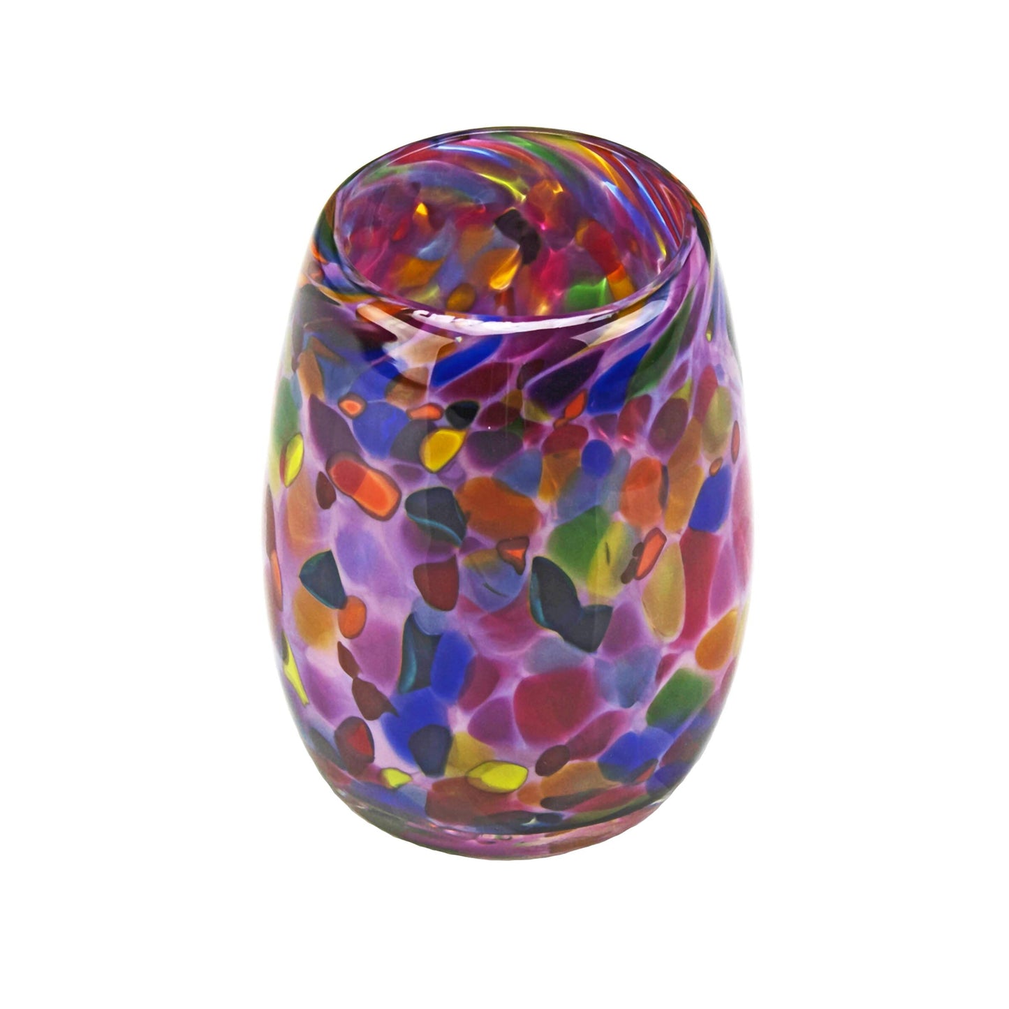 Totally Blown Glassworks Votive Candle Holder, Tea-Light, Handmade Blown Glass, Accent Vase, Centerpiece, Home Decor, Artist Dehanna Jones, Seattle, WA. (Purple Grape Ape)