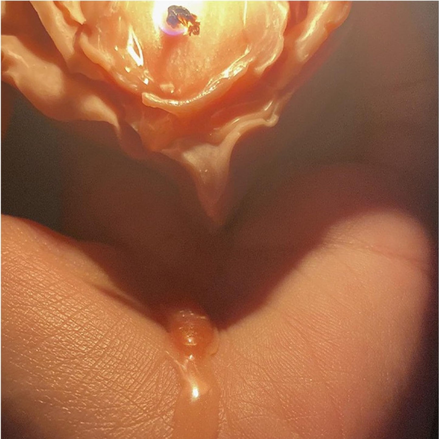 Gilded Heart Candles for Wax Play Low Heat, Body Safe Low Temp Drip Candles, Romantic Massage Soy Heart Candles for Adult (3, Pink)