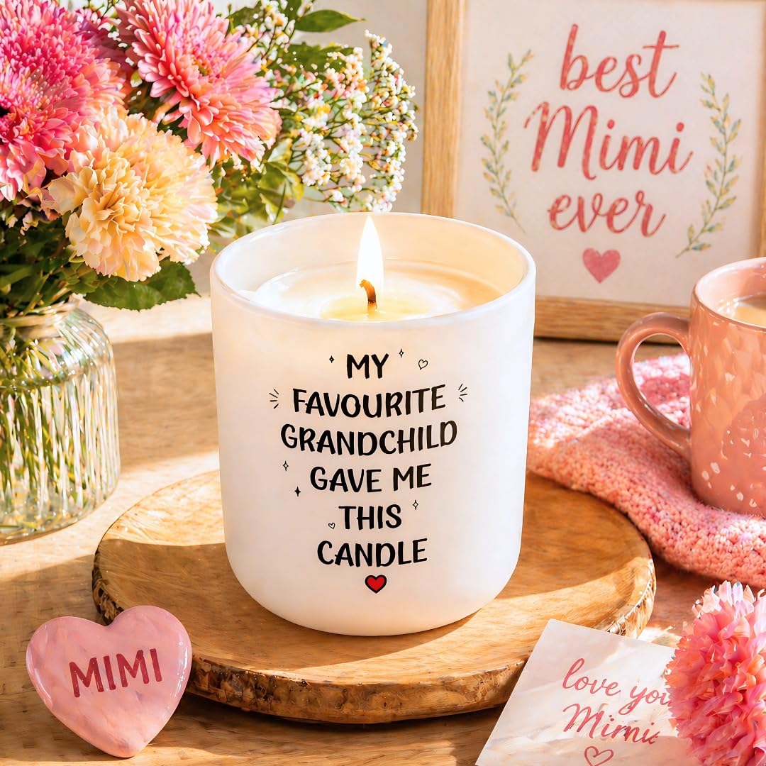 Mimi Mothers Day Gifts, Mothers Day Gifts for Mimi, Funny 70 Hours Lavender Candle Soy Wax Grandma Gift from Grandkids, Thoughtful Scented Candle Gift for Grandma on Mother’s Day Birthday Christmas