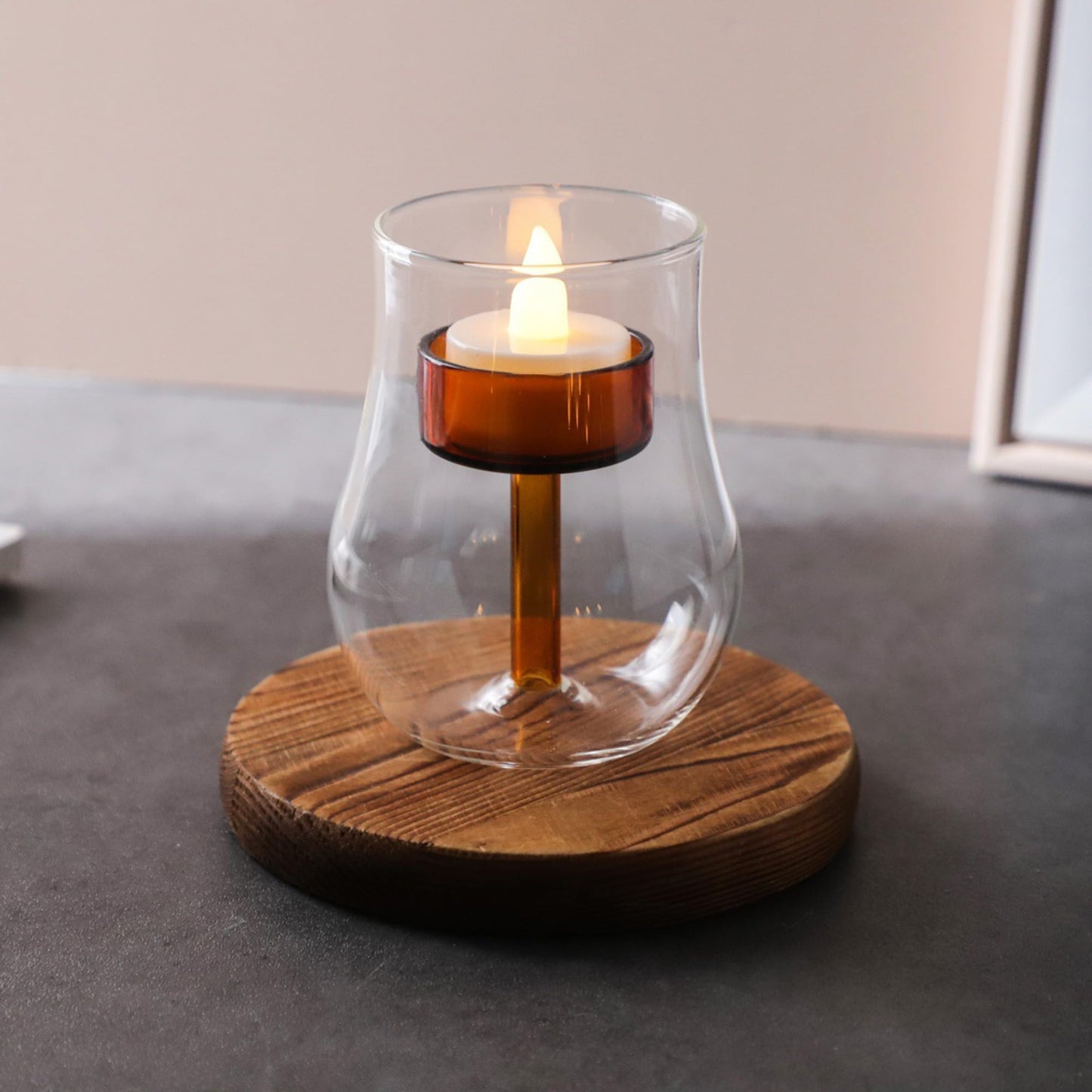 Maimeili Glass Candle Holder Hurricane Crystal Decorative Candle Fits Standard Tealight for Table Wedding Dinning Centerpieces Party Supplies Home Decor