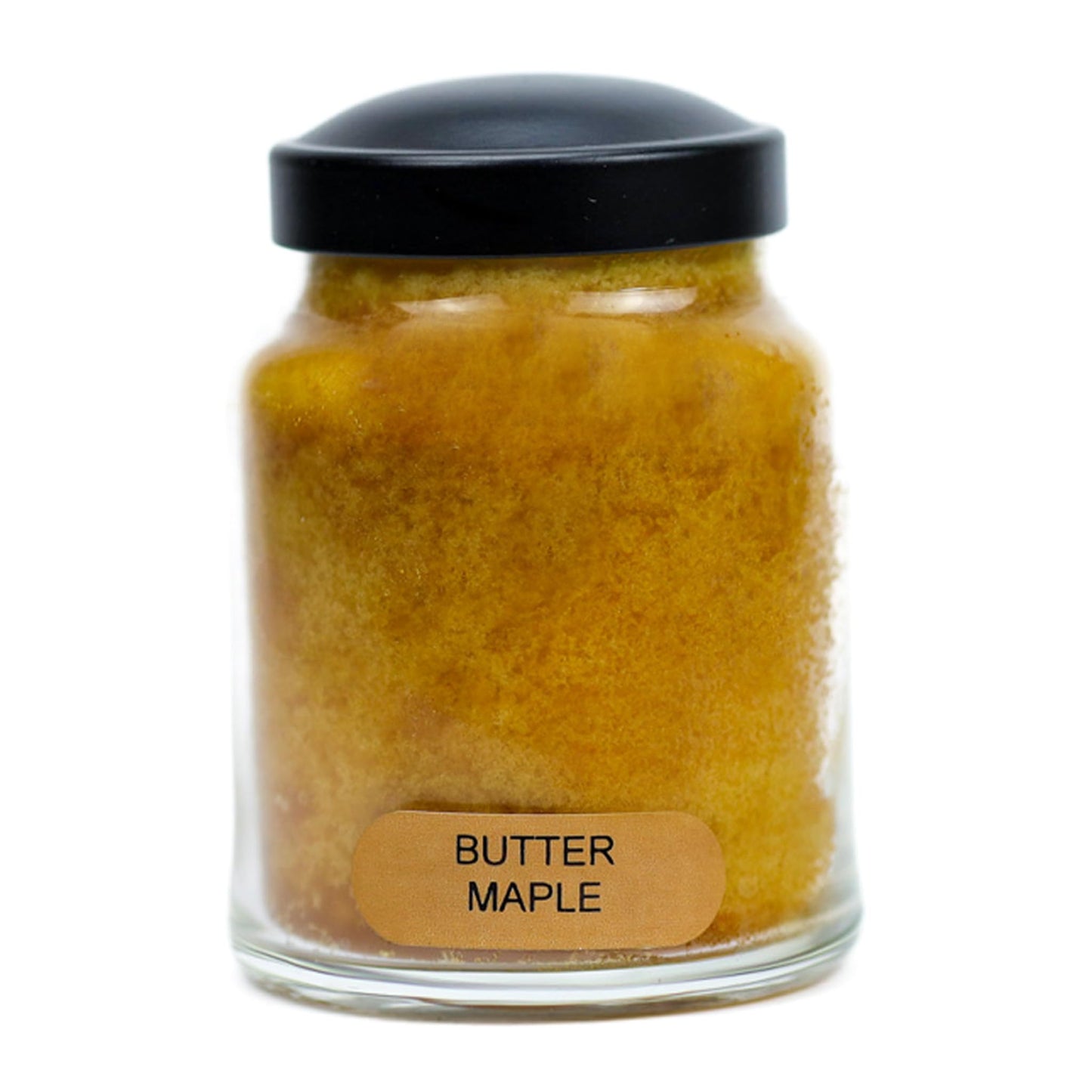 A Cheerful Giver - Butter Maple Baby Scented Glass Jar Candle (6oz) with Lid & True to Life Fragrance Made in USA
