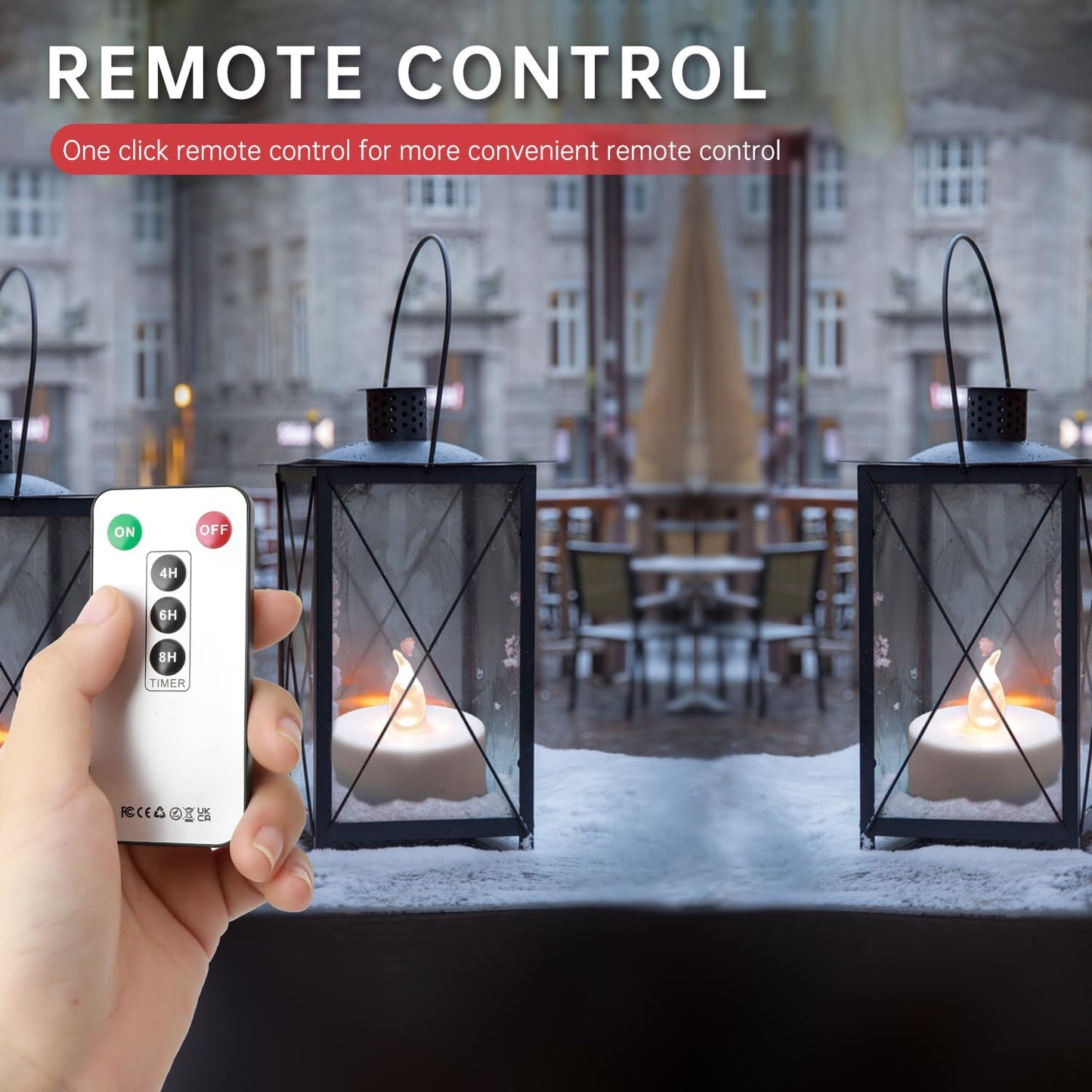 LED Tea Lights with Remote Control: Battery Operated Realistic and Bright Flickering Long Lasting 400+Hours Flameless Candles for Home Decor Holiday Wedding Party Valentine's Day(12pcs WarmWhite)
