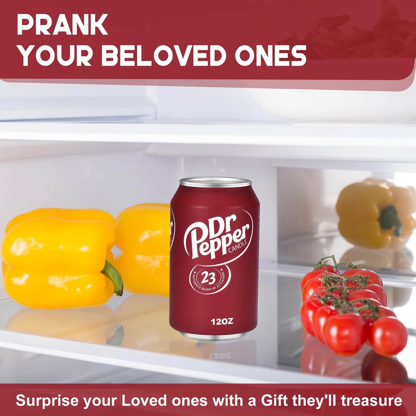 Doctor Pepper Candle - Smells Like the Real Soda - Cute Candles for Cool Gifts - Funny Candles for Any Occasion - Cute Things for Aesthetic Room Decor - Cool Candle for Cool Things