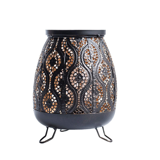 XILIN-1987 Candle Holderss Retro Wrought Iron Candle Holder Hollow Carved Candlestick Centerpieces for Wedding, Home Decor, Ceremony and Anniversary Decorative Candlestick (Size : Small)